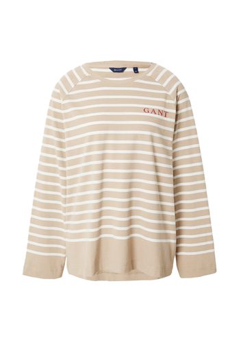 GANT Maglietta  beige / bianco