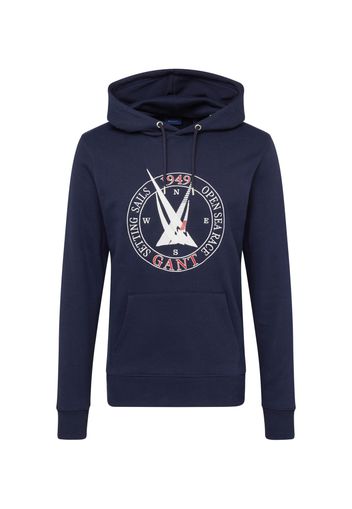 GANT Felpa  navy / rosso fuoco / bianco