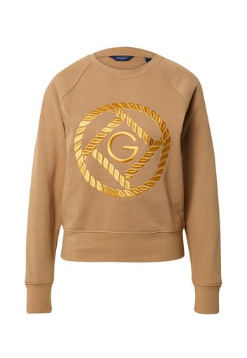 GANT Felpa  marrone chiaro / oro