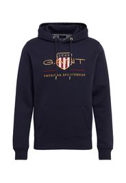 GANT Felpa  blu scuro / oro / rosso / bianco