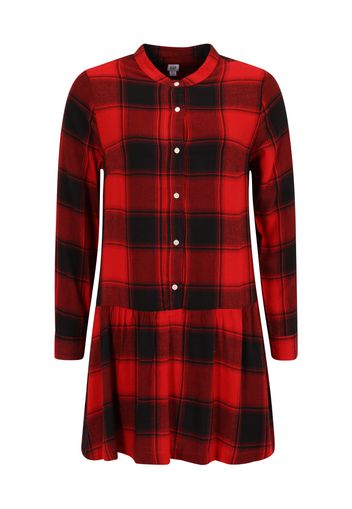 Gap Petite Abito camicia  rosso / nero