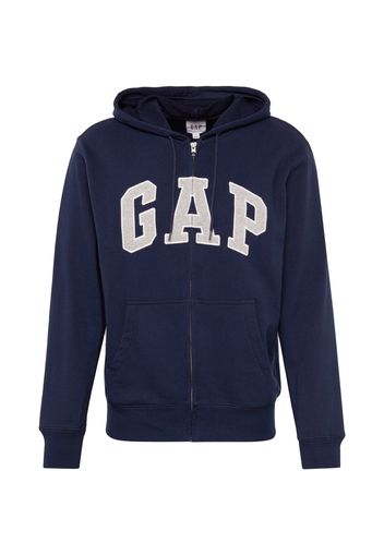 GAP Giacca di felpa 'XLS FT ARCH FZ HD'  navy / bianco