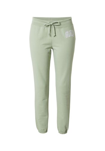 GAP Pantaloni  verde pastello / bianco / grigio