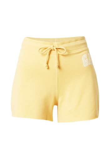 GAP Pantaloni 'HERITAGE'  giallo / bianco