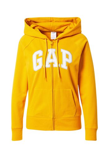 GAP Giacca di felpa 'FASH'  giallo oro / bianco