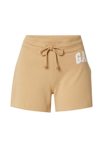 GAP Pantaloni  marrone chiaro / bianco