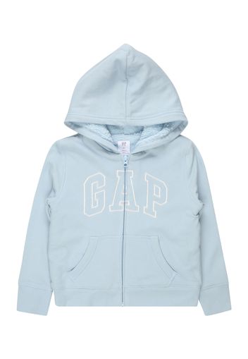 GAP Giacca di felpa  blu chiaro / bianco