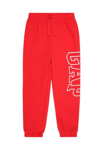 GAP Pantaloni  rosso / bianco