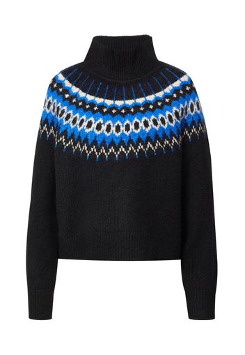 GAP Pullover 'FAIRISLE'  blu reale / nero / offwhite