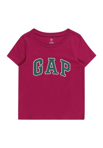 GAP Maglietta  verde / rosso violaceo / bianco