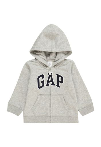 GAP Giacca di felpa  navy / grigio sfumato / bianco