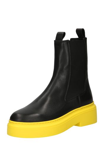 Garment Project Boots chelsea 'June'  nero / limone