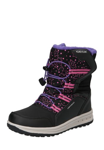 GEOX Boots da neve 'Roby'  lilla / rosa / nero / bianco