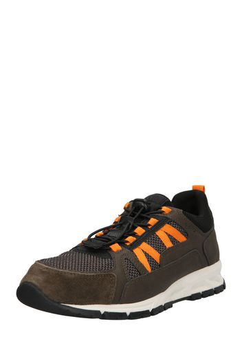 GEOX Sneaker bassa '  Delray '  grigio scuro / arancione / nero