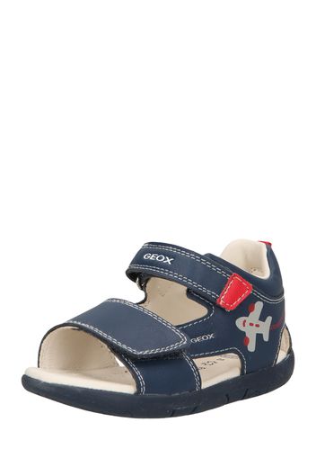 GEOX Calzatura aperta 'TAPUZ'  navy / grigio / rosso