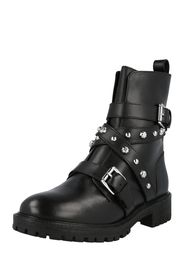 GEOX Boots 'HOARA'  nero / argento