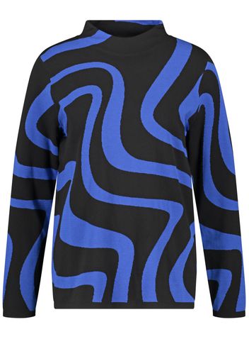 GERRY WEBER Pullover  blu / nero