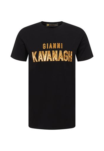 Gianni Kavanagh Maglietta  giallo oro / nero