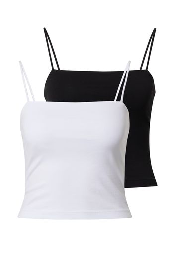 Gina Tricot Top  bianco / nero