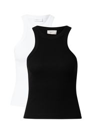 Gina Tricot Top  bianco / nero