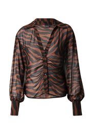 Gina Tricot Camicia da donna 'Sivan'  marrone / nero