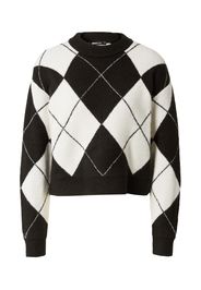 Gina Tricot Pullover 'Matilda'  nero / bianco lana