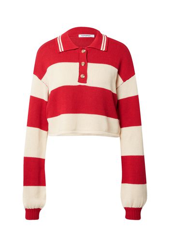 GLAMOROUS Pullover  rosso / bianco lana