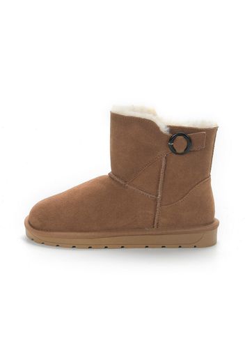Gooce Boots da neve 'Gisela'  camoscio / bianco lana