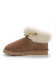 Gooce Boots da neve 'Mirage'  marrone / oro / bianco lana