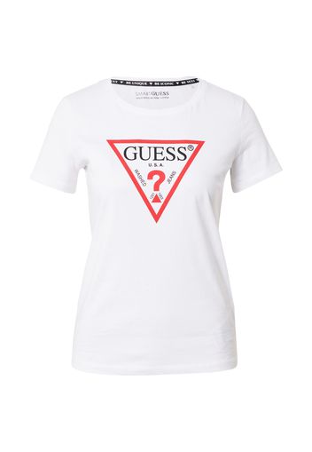 GUESS Maglietta  bianco / rosso / nero