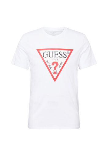 GUESS Maglietta  bianco / rosso / nero