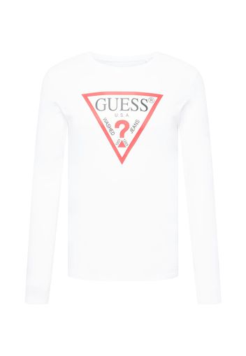 GUESS Maglietta  bianco / rosso