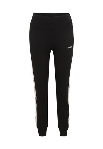 GUESS Pantaloni sportivi 'BRITNEY'  nero / bianco / beige chiaro