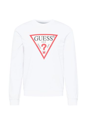 GUESS Felpa 'AUDLEY'  bianco / nero / rosso