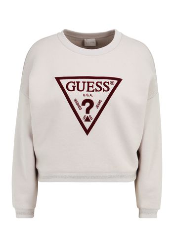 GUESS Felpa 'ROXI'  grigio chiaro / borgogna