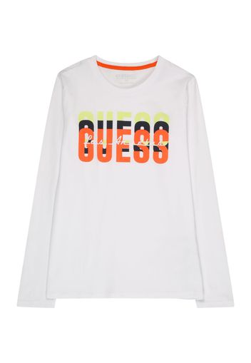 GUESS Maglietta  giallo chiaro / arancione / nero / bianco