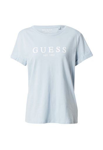 GUESS Maglietta  blu chiaro / bianco