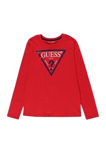 GUESS Maglietta  blu scuro / rosso / bianco