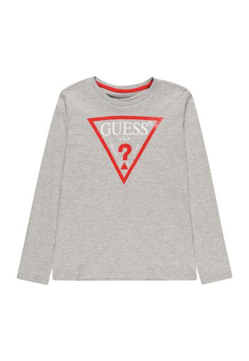 GUESS Maglietta  grigio chiaro / rosso / bianco