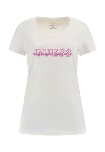 GUESS Maglietta  rosa / bianco