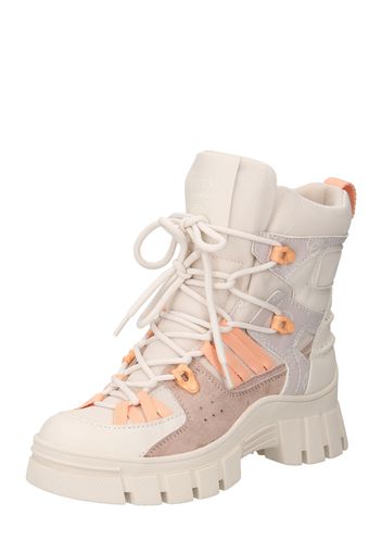 GUESS Stivaletto stringato 'HALER3'  crema / beige scuro / lilla pastello / pesca