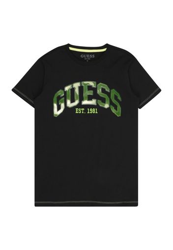 GUESS Maglietta  verde / verde neon / verde pastello / nero