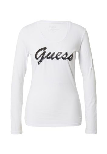 GUESS Maglietta  blu / cachi / nero / bianco