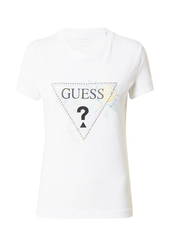 GUESS Maglietta  blu chiaro / rosa / nero / bianco