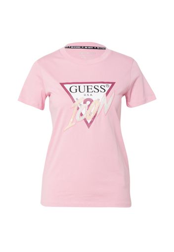 GUESS Maglietta  beige / rosa / magenta / bianco