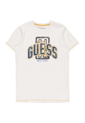 GUESS Maglietta  blu / giallo / nero / bianco