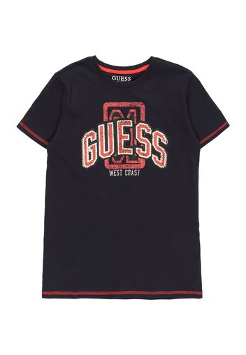 GUESS Maglietta  blu / arancione / bianco