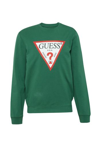 GUESS Felpa 'AUDLEY'  verde / rosso / nero / bianco