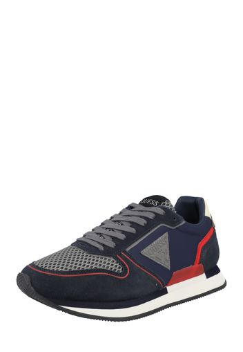 GUESS Sneaker bassa 'POTENZA'  navy / grigio scuro / rosso fuoco