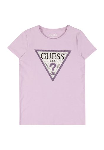 GUESS Maglietta  lilla chiaro / nero / bianco